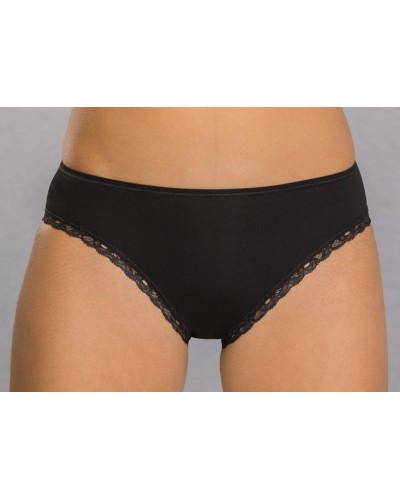 Damen-Mini-Slip aus Stretch-Baumwolle mit Spitze