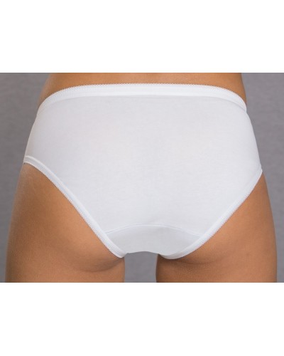 Culotte en coton extensible avec dentelle pour femmes