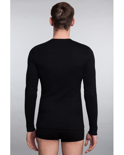 Maglia Manica Lunga Uomo Cotone Felpato