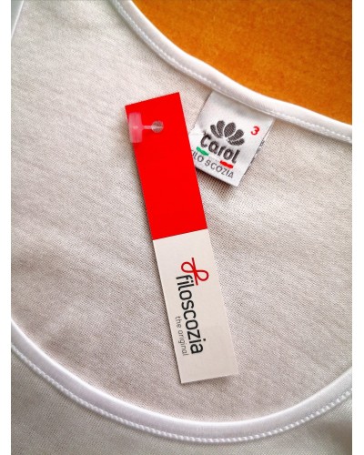 Top Donna Spalla Larga Macramè Filoscozia