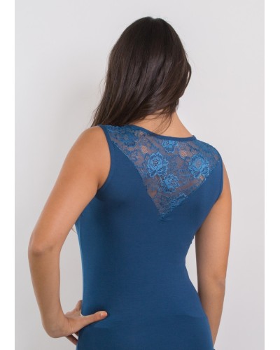 Débardeur Broad Shoulder Lace Back