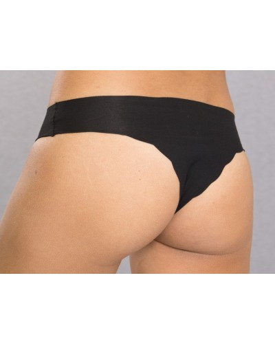 Invisible stretch cotton Brazilian knickers