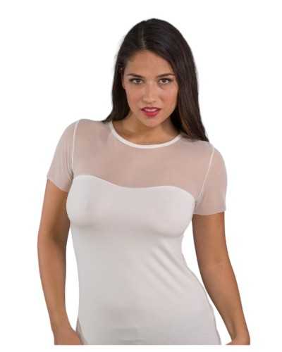 Women's Tulle Half Sleeve Sweater