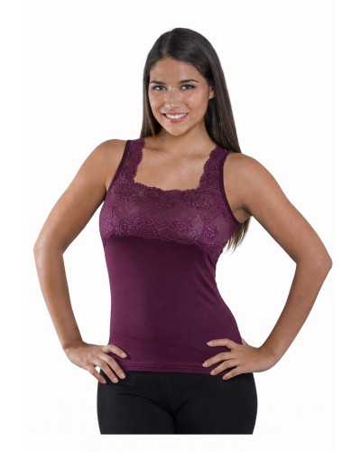 Damen-Tank-Top aus ultraweichem MicroModal mit Spitze - Unsichtbarer Komfort den ganzen Tag lang