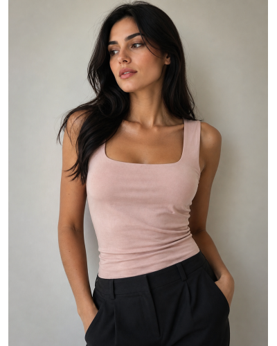 Top Micromodal Scollo Quadrato