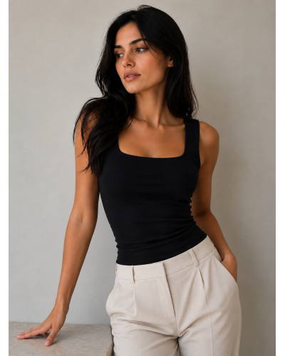Micromodal Square Neckline Top