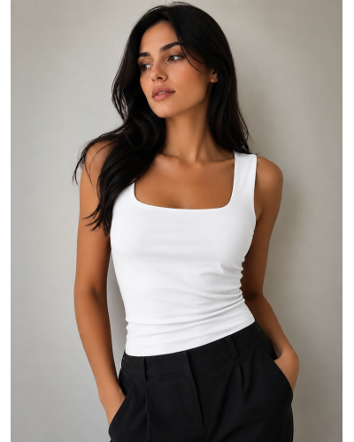 Micromodal Square Neckline Top