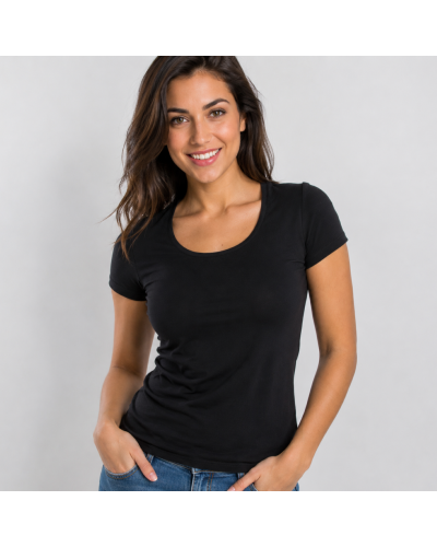 MicroModal T-Shirt mit halben Ärmeln für Frauen