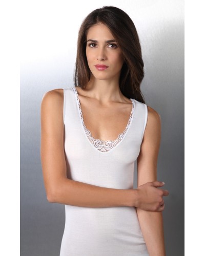 Hauts en macramé à larges épaules pour femmes Filoscozia