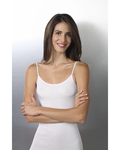 Schmales Damen-Top mit Schultern aus Baumwolle