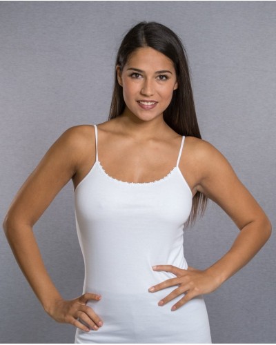 Débardeurs en coton pelucheux macramé pour femmes