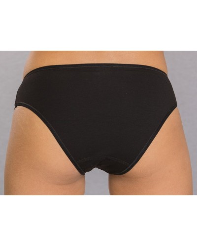 Women's mini stretch cotton briefs with lace