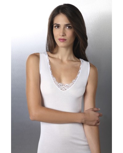 Set 3 pcs Women's Macramé Cotton Tank Top Wide-Shoulder