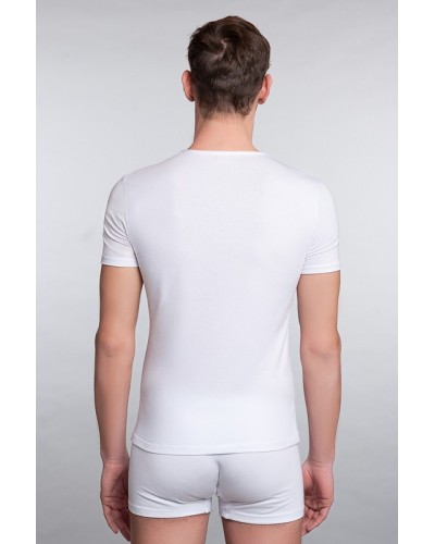 Supima Cotton T-Shirt mit halben Ärmeln für Männer