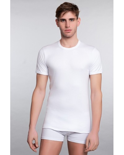 Maglia Mezza Manica Cotone Felpato
