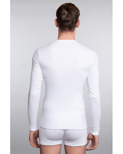 Maglia Manica Lunga Uomo Cotone Felpato
