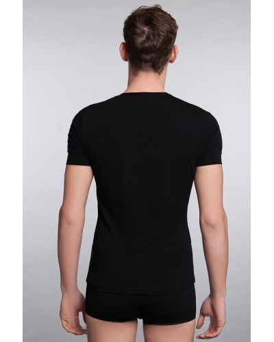 Men's Half Sleeve T-Shirt V Neck Cotton Supima