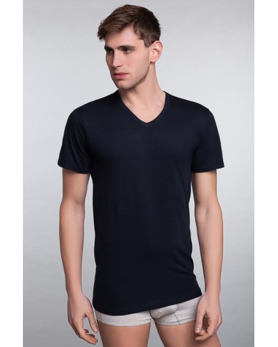 Men's Half Sleeve Cotton V-neck T-shirt